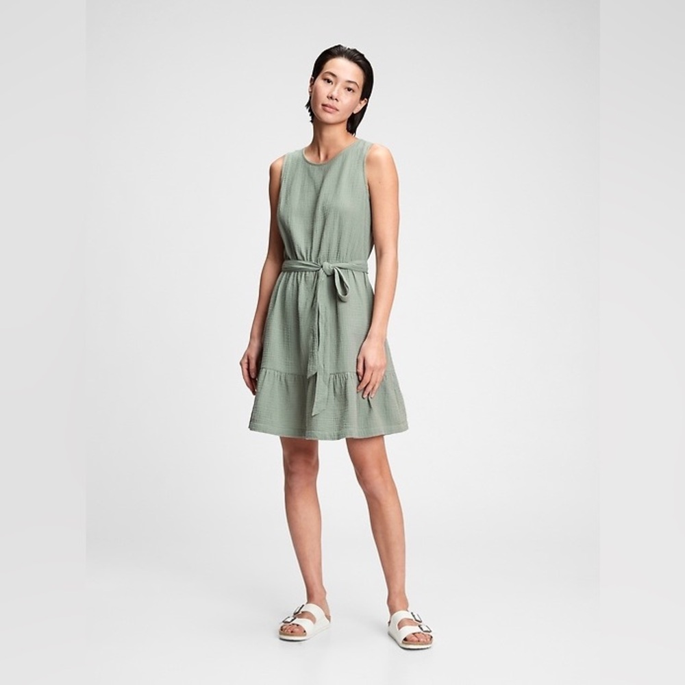 #271 GAP Ruffle Hem Gauze Dress